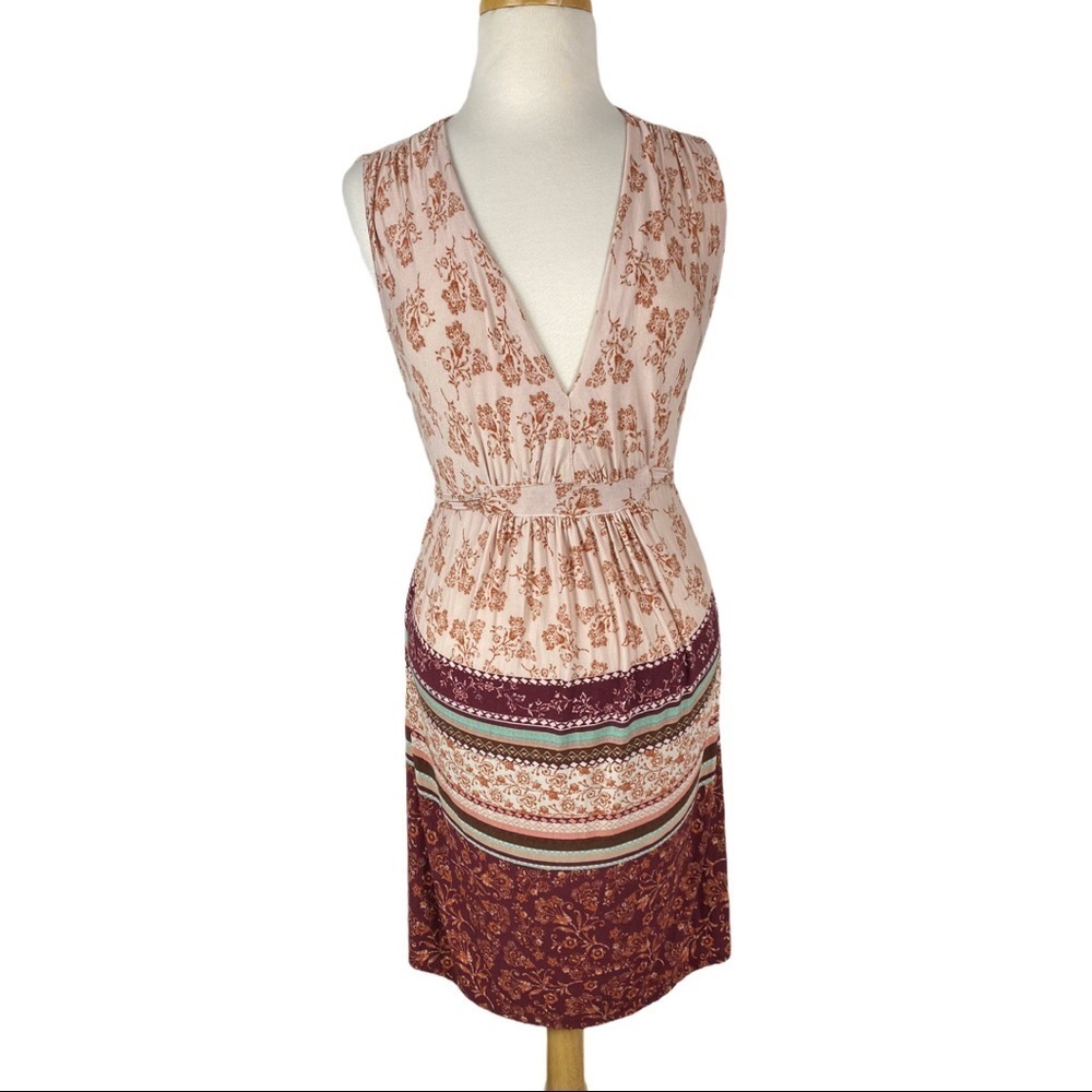 Love Tree Sleeveless Boho Dress with Tie Waist